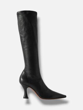 Neous Women's Black Ran 80MM Under-the-Knee Boot Shoes Size 36